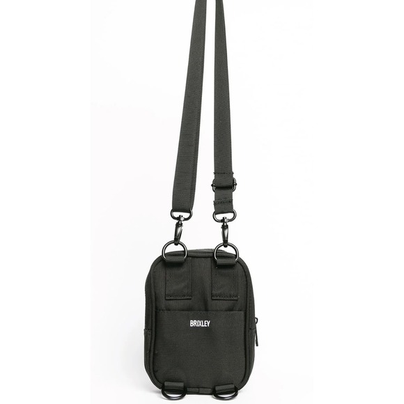 Brixley Crossbody Bag Onyx Black Adjustable Belt Bag Chest Rig Small Messenger - Picture 2 of 3